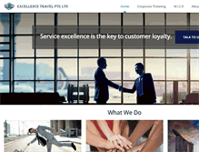 Tablet Screenshot of excellencetravel.com.sg